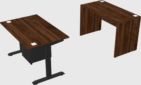 Single motor electric desk