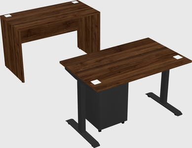 Single motor electric desk