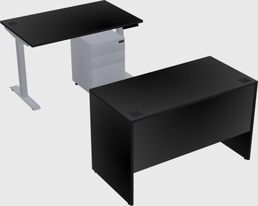 Single motor electric desk