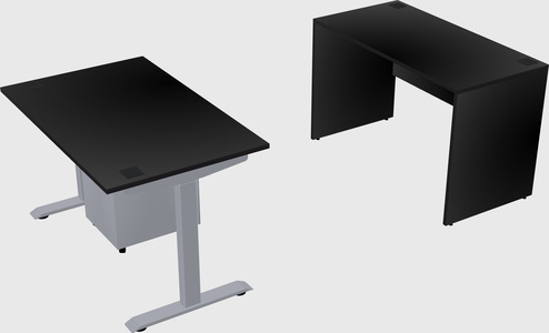 Single motor electric desk
