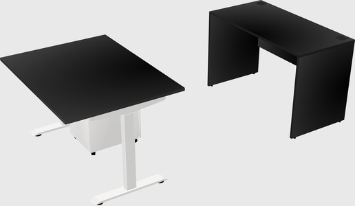 Single motor electric desk