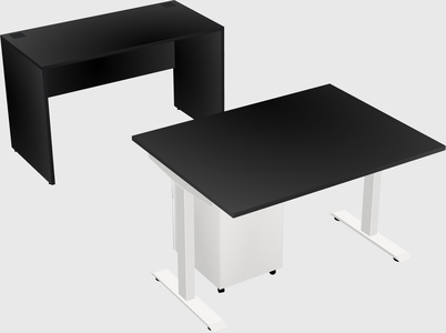 Single motor electric desk