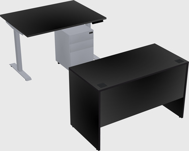 Single motor electric desk