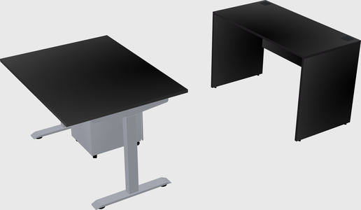 Single motor electric desk