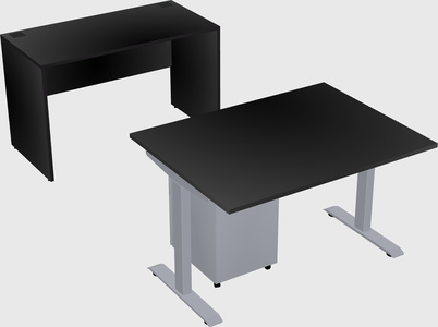 Single motor electric desk