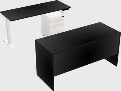 Single motor electric desk