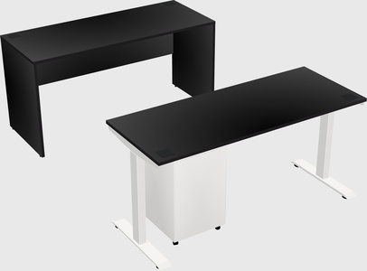Single motor electric desk