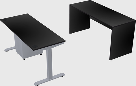 Single motor electric desk
