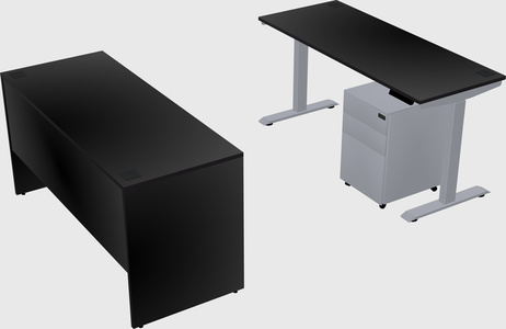 Single motor electric desk