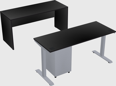 Single motor electric desk