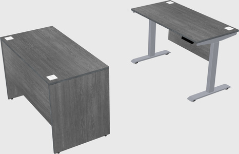Single motor electric desk