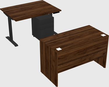 Single motor electric desk