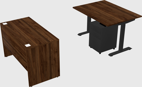 Single motor electric desk