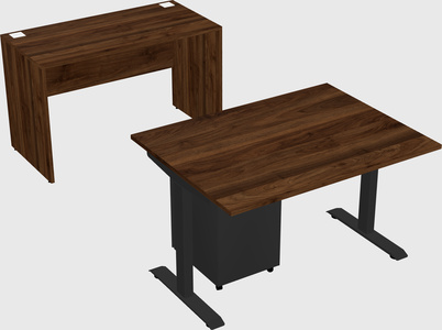Single motor electric desk