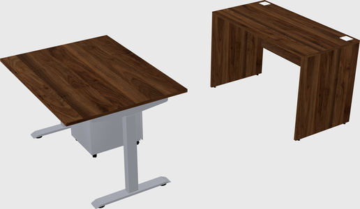Single motor electric desk