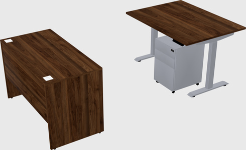Single motor electric desk
