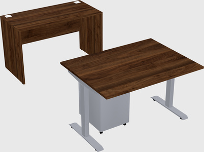 Single motor electric desk