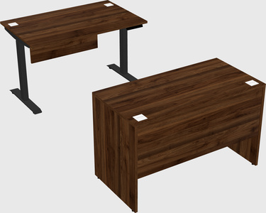 Single motor electric desk