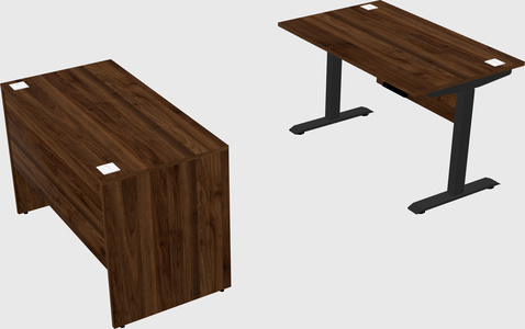 Single motor electric desk