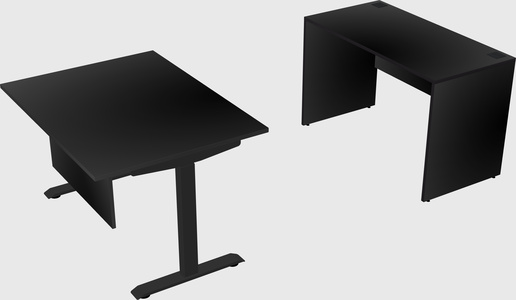Single motor electric desk
