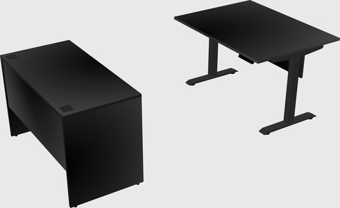 Single motor electric desk