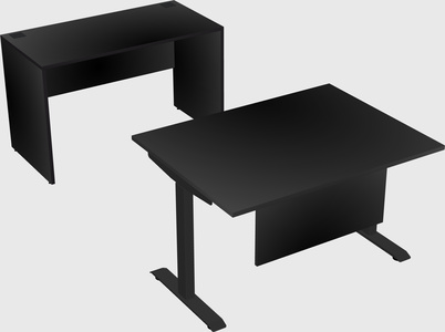 Single motor electric desk