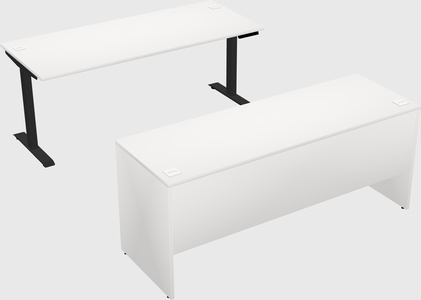 Single motor electric desk