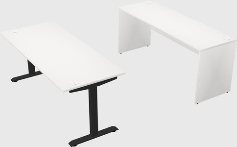 Single motor electric desk