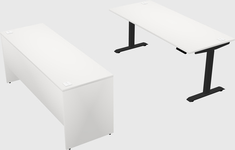 Single motor electric desk