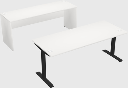 Single motor electric desk