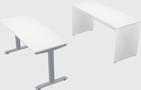 Single motor electric desk