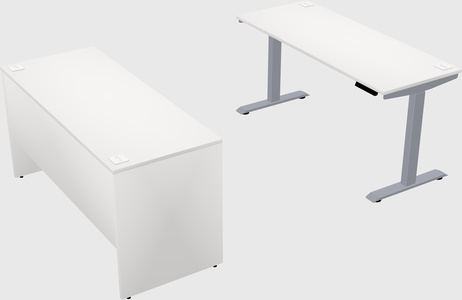 Single motor electric desk