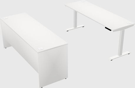 Single motor electric desk