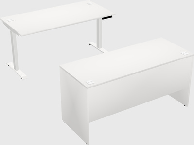 Single motor electric desk