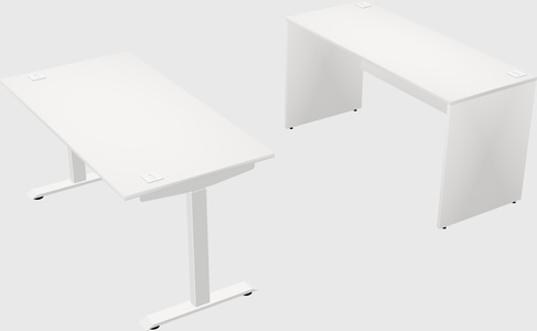 Single motor electric desk