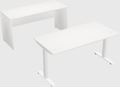 Single motor electric desk