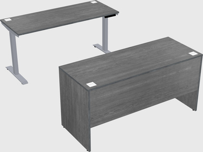 Single motor electric desk