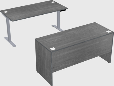 Single motor electric desk