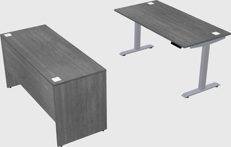 Single motor electric desk