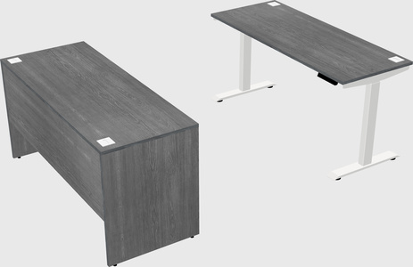 Single motor electric desk