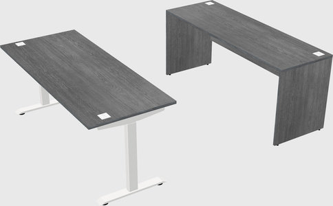 Single motor electric desk