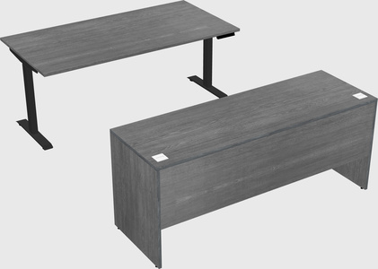 Single motor electric desk