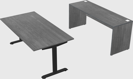Single motor electric desk