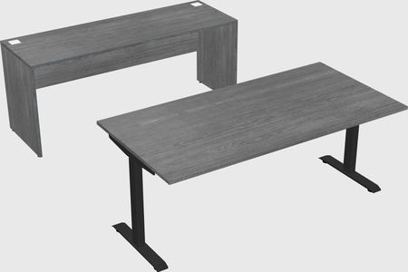 Single motor electric desk