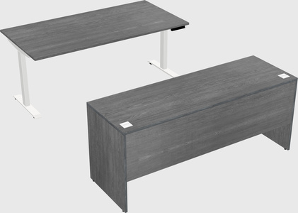 Single motor electric desk