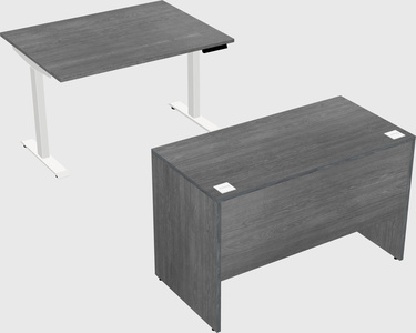 Single motor electric desk