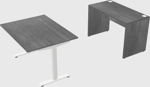 Single motor electric desk