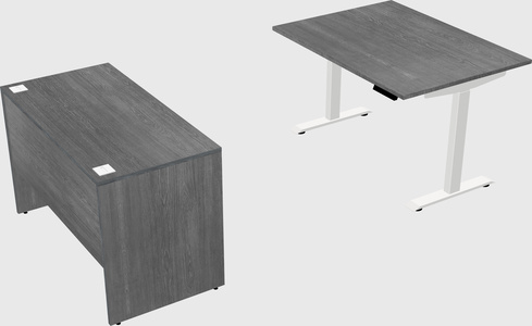 Single motor electric desk