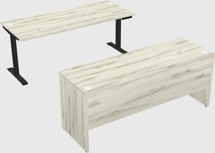 Single motor electric desk