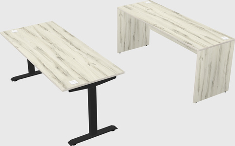 Single motor electric desk